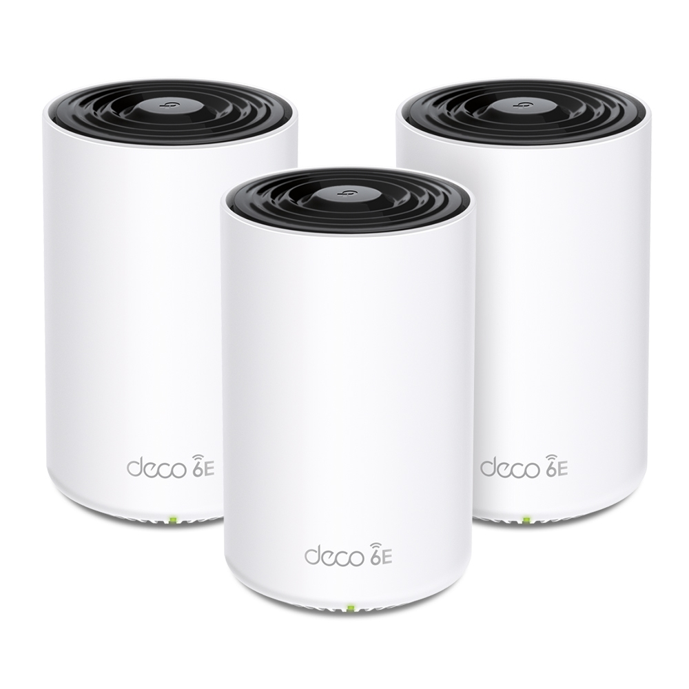 KITTPL580_full Sistema Routers Mesh TP-LINK DECO XE75 PRO (3-Pack): Wi-Fi 6E Tribanda AXE5400 para Empresas