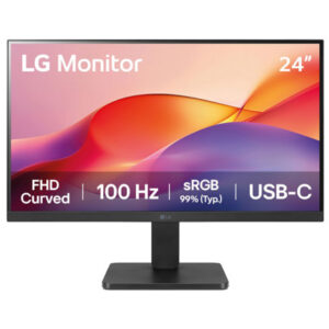Monitor LG 24U421A-B Curvo FHD 100Hz para Productividad Empresarial
