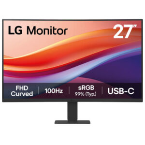 Monitor LG 27U421A-B FHD Curvo USB-C para Productividad Corporativa