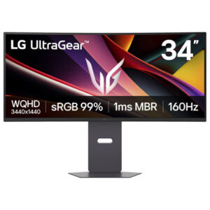 Monitor LG 34G600A 34" UltraGear Curvo WQHD 3440x1440 VA Antirreflejo 160Hz