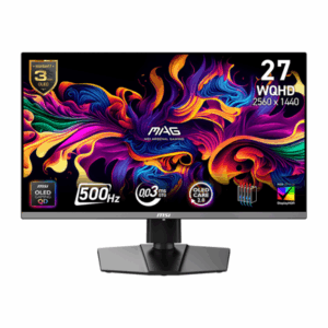 Monitor Gamer MSI MAG 272QP 26.5" QD-OLED 500Hz QHD FreeSync
