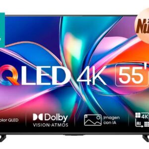 Televisor Hisense 55QD6QV: Smart TV QLED 4K de 55 pulgadas para Visualización Corporativa
