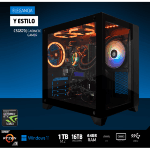 Estación de Trabajo Vorago Game Factor CSG570: Potencia Ryzen 7 y RTX 3060 para Negocios Exigentes