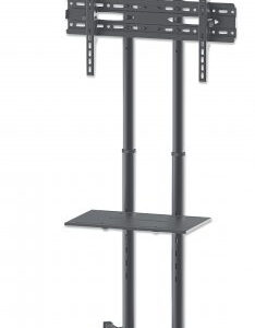 Soporte de TV tipo carro MANHATTAN 461238: Multimedia B2B con Ajuste de Altura