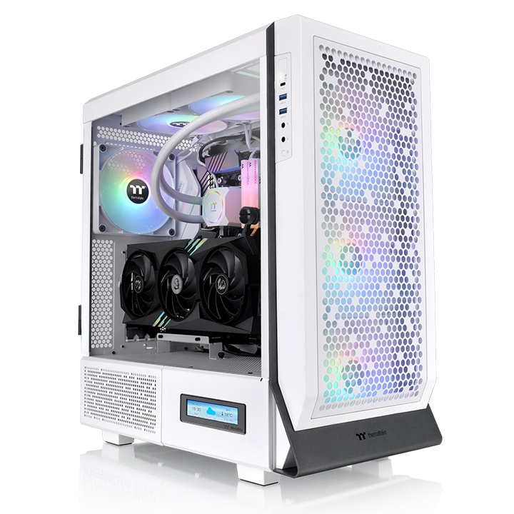 GABTMK2420_full Gabinete THERMALTAKE Ceres 500 TG ARGB Snow Mid Tower para Estaciones de Trabajo y Centros de Cómputo