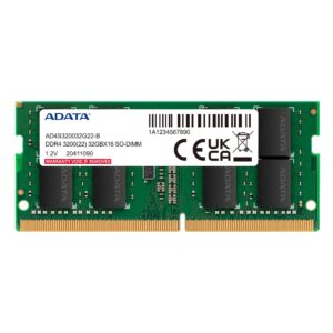 Memoria RAM para Portátil ADATA AD4S320032G22-SGN DDR4 32GB 3200MHz SO-DIMM