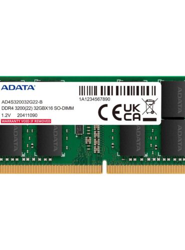 Memoria RAM para Portátil ADATA AD4S320032G22-SGN DDR4 32GB 3200MHz SO-DIMM